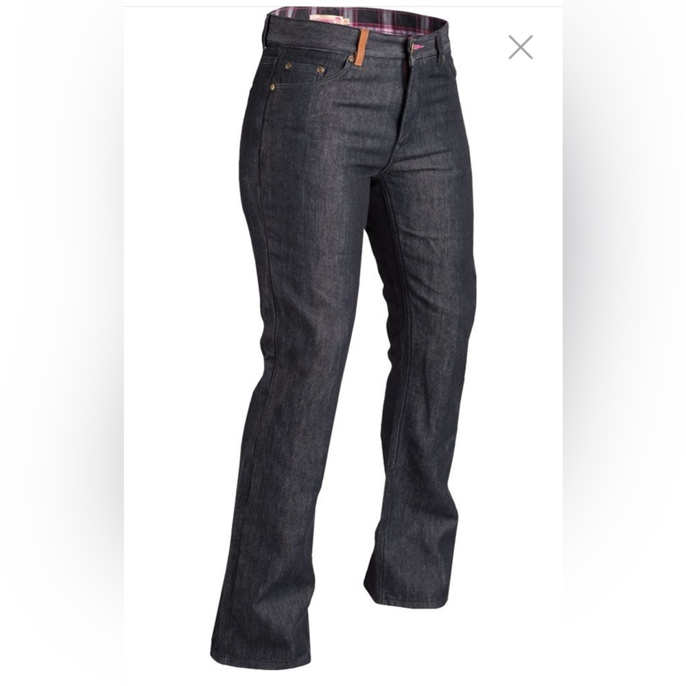 Highway 21 Motorcycle Jeans Dark Blue Size 6 Safety Biker Kevlar Reinforced